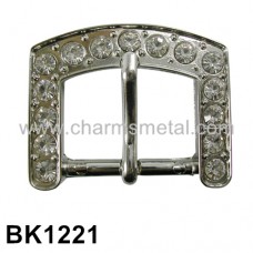 BK1221 - Pin Belt Buckle With Strass